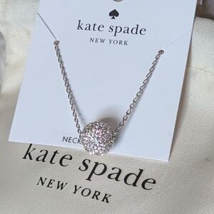 NWT Kate Spade Razzle Dazzle Pendant Necklace - Silver